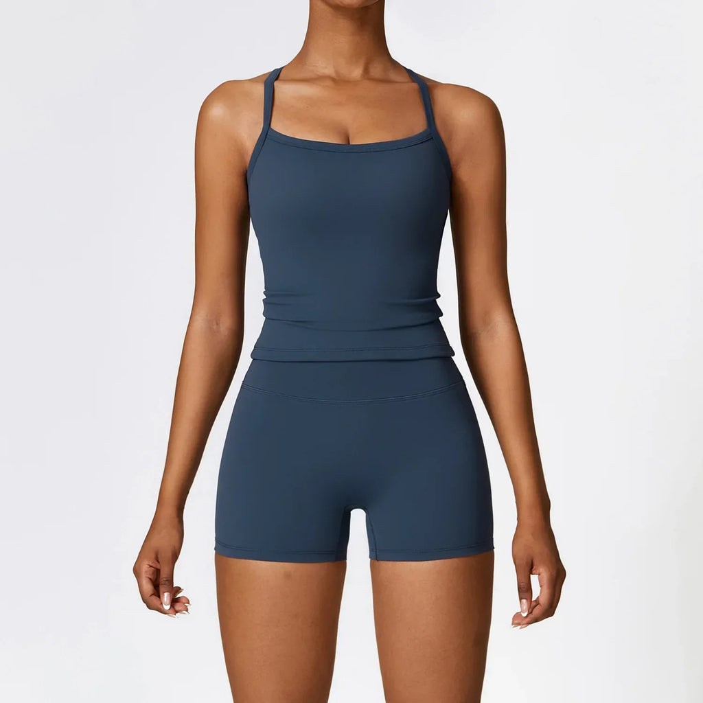 WW | Komplet aus Homewear Kurze Leggings und Top mit Trägern