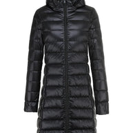 WW | Lange leichte Daunenjacke