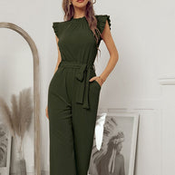 WW | Pinker Rüschen Jumpsuit