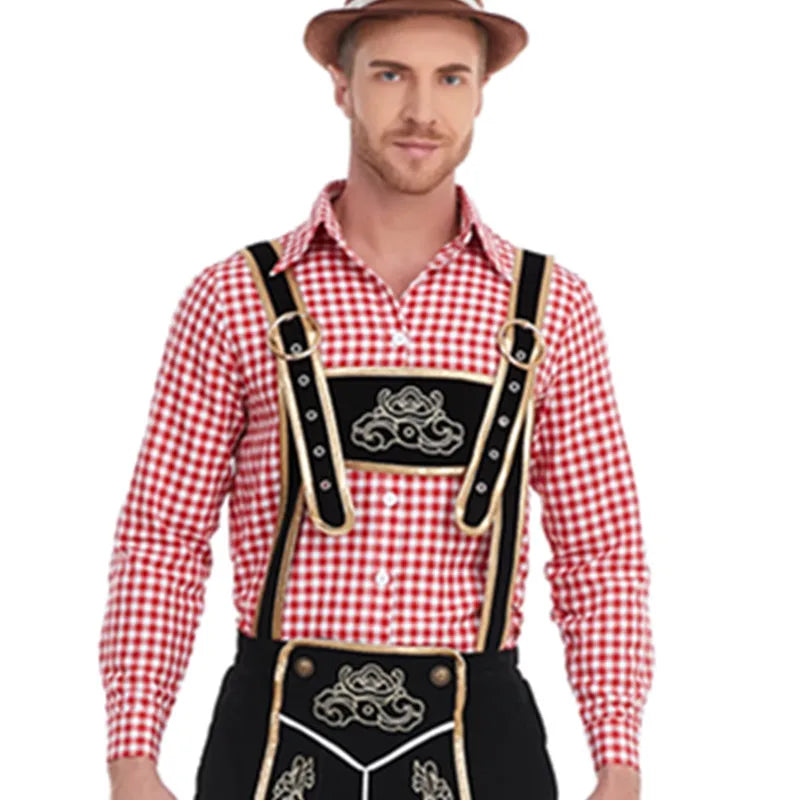 WW | Bayerische Tracht Für Herren Traditionelle Hosenträgershorts Und Hemd