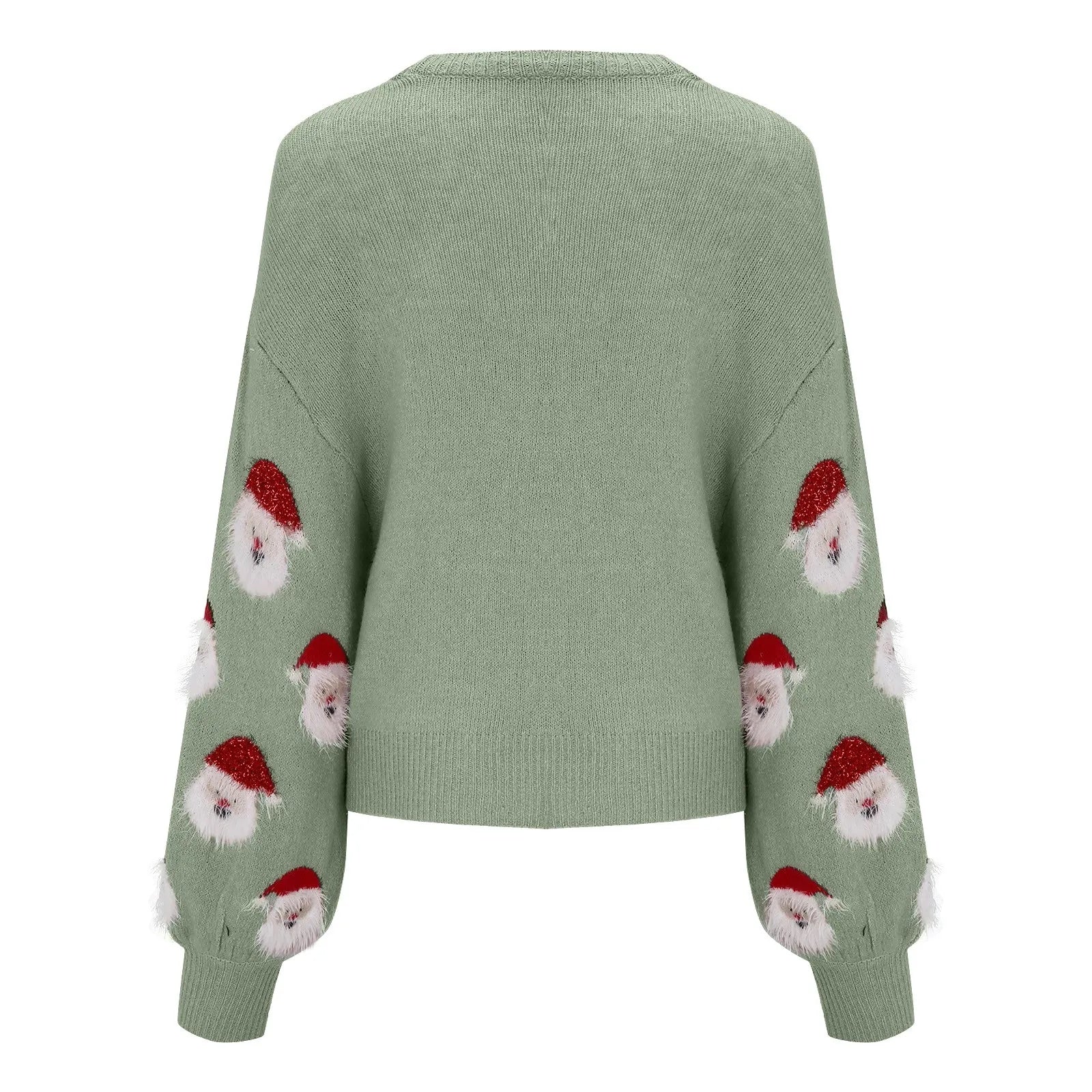 WW - Hässlicher Weihnachtspulli - Santa Claus Muster Pullover