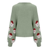 WW - Hässlicher Weihnachtspulli - Santa Claus Muster Pullover