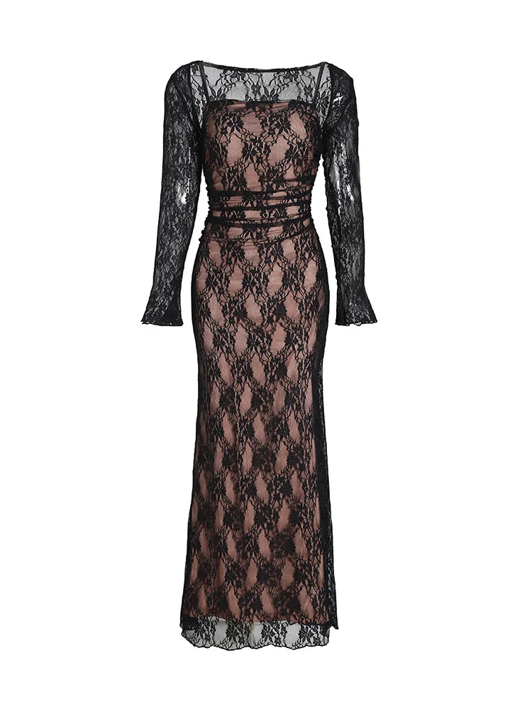 WW | Lange Spitzen Maxi Festkleid Im Set Klodina