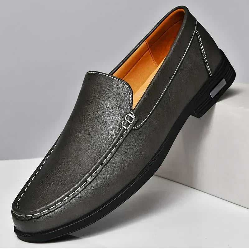 W&W Mode | Stilvolle Slip on Büro Leder Männer Schuhe