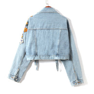 WW | Denim Jacke Mit Blumenstickereien Und Pailletten