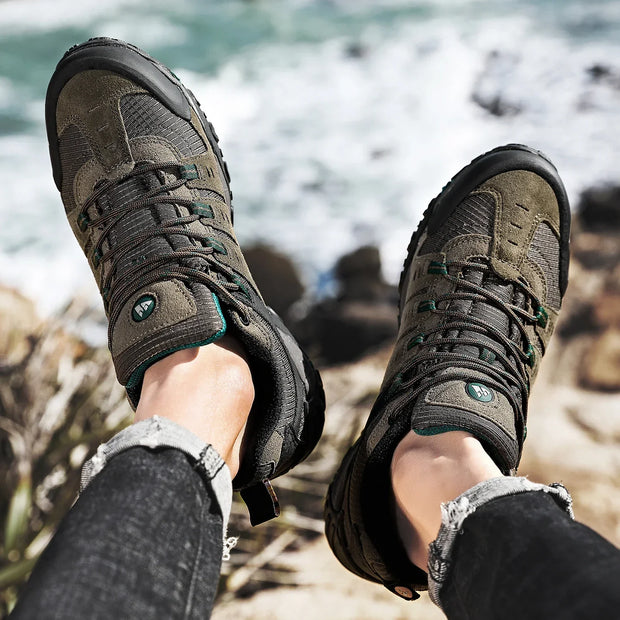 WW | Niedrig Wasserabweisende Wanderschuhe Mit Robuster Sohle Für Herren