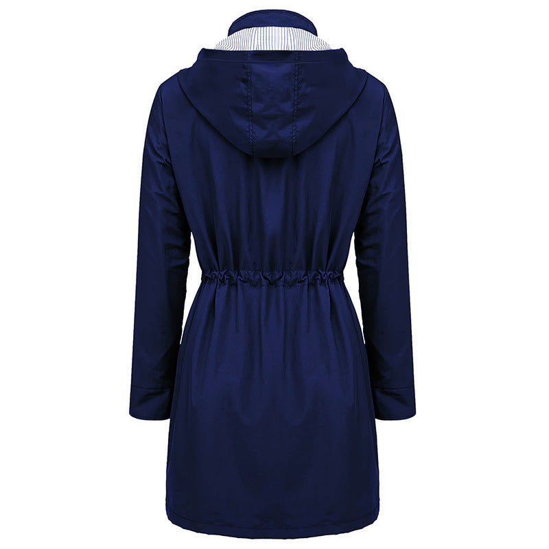 W&W Mode Wonder Hooded Waterproof Long Coat