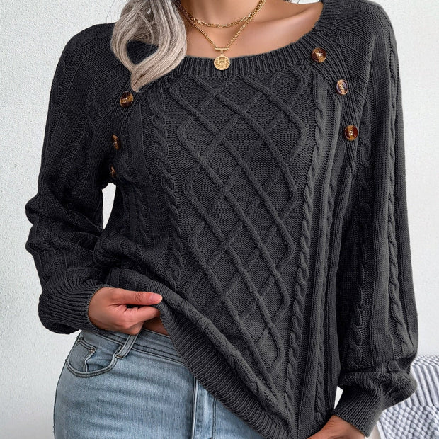 WW - Stilvolle Gestrickte Pullover Für Damen