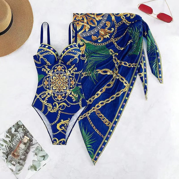 WW | Luxus Neu Zwei Teile Frauen Bikini Set Push Up Blumendruck Bikini Strappy Bandage Badebekleidung Brasilianisch Biquini Badeanzug