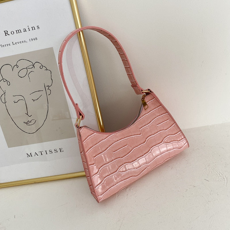 W&W Mode Modische Exquisite Einkaufstasche Tote Schultertaschen Einfarbig Kettentasche für Damen