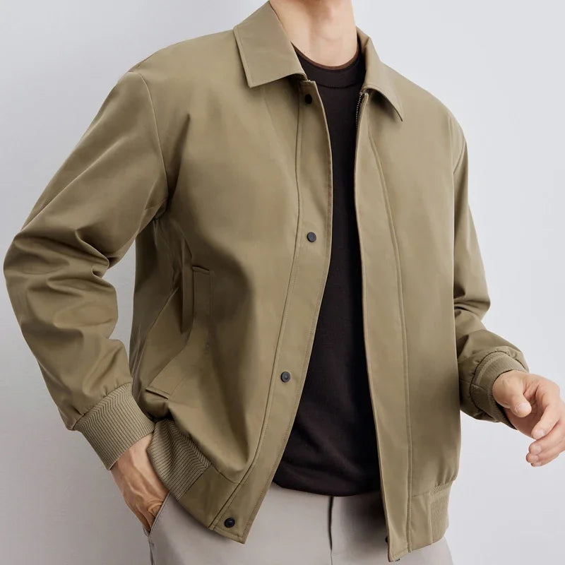 WW | Herren-Blousonjacke Mit Reißverschluss Und Klassischem Kragen