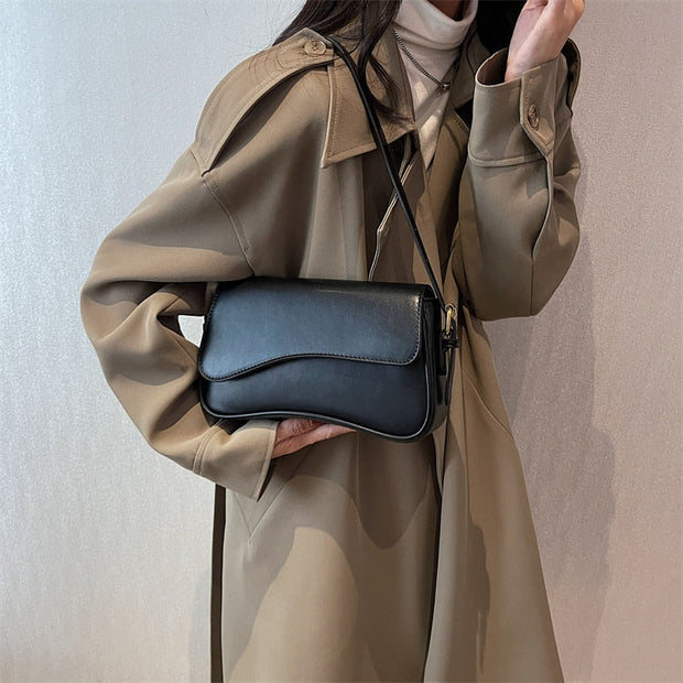 WW Vintage Leder Crossbody-Taschen | Kleine Umhängetasche | Stilvolle Armpit Handtaschen und Geldbörsen