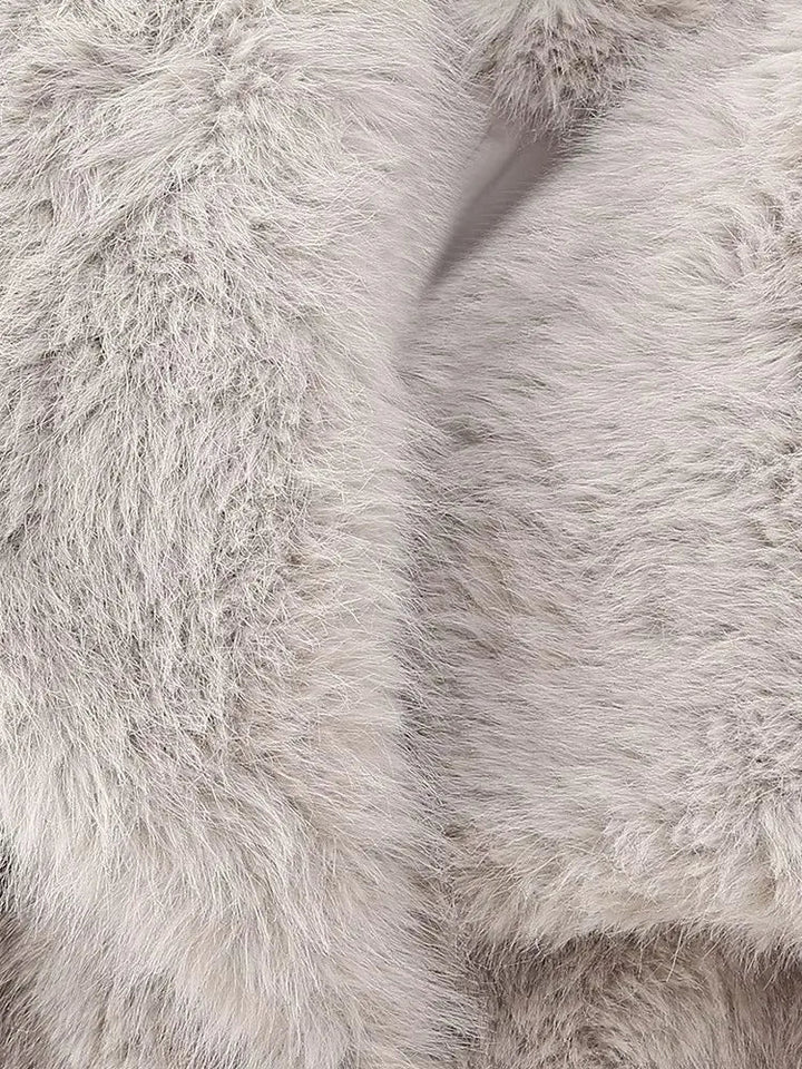 W&W Mode - Damen Queen Stil Langarm Kreuzschnitt Mantel