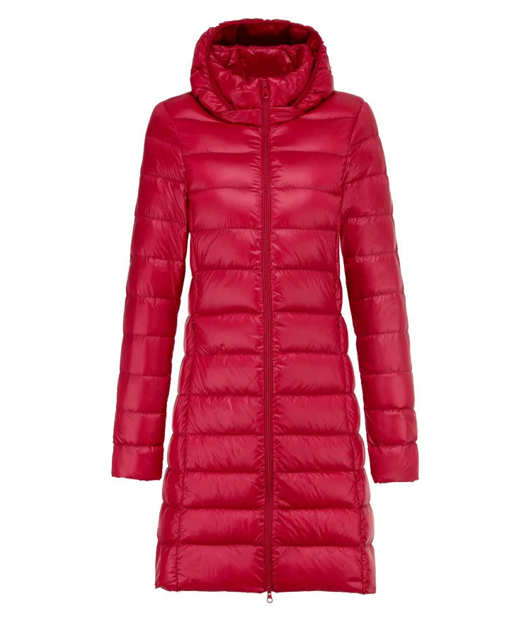 W&W Mode | Lange leichte Daunenjacke