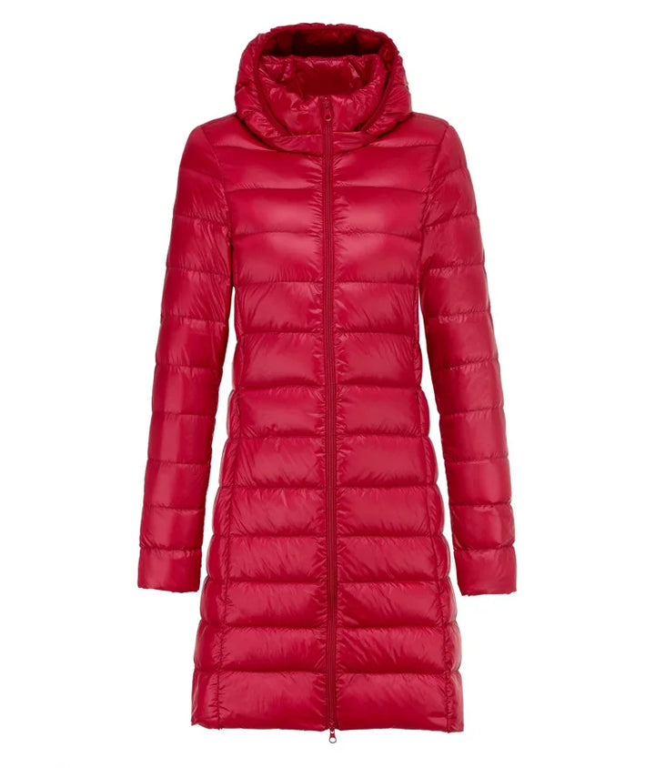 W&W Mode | Lange leichte Daunenjacke