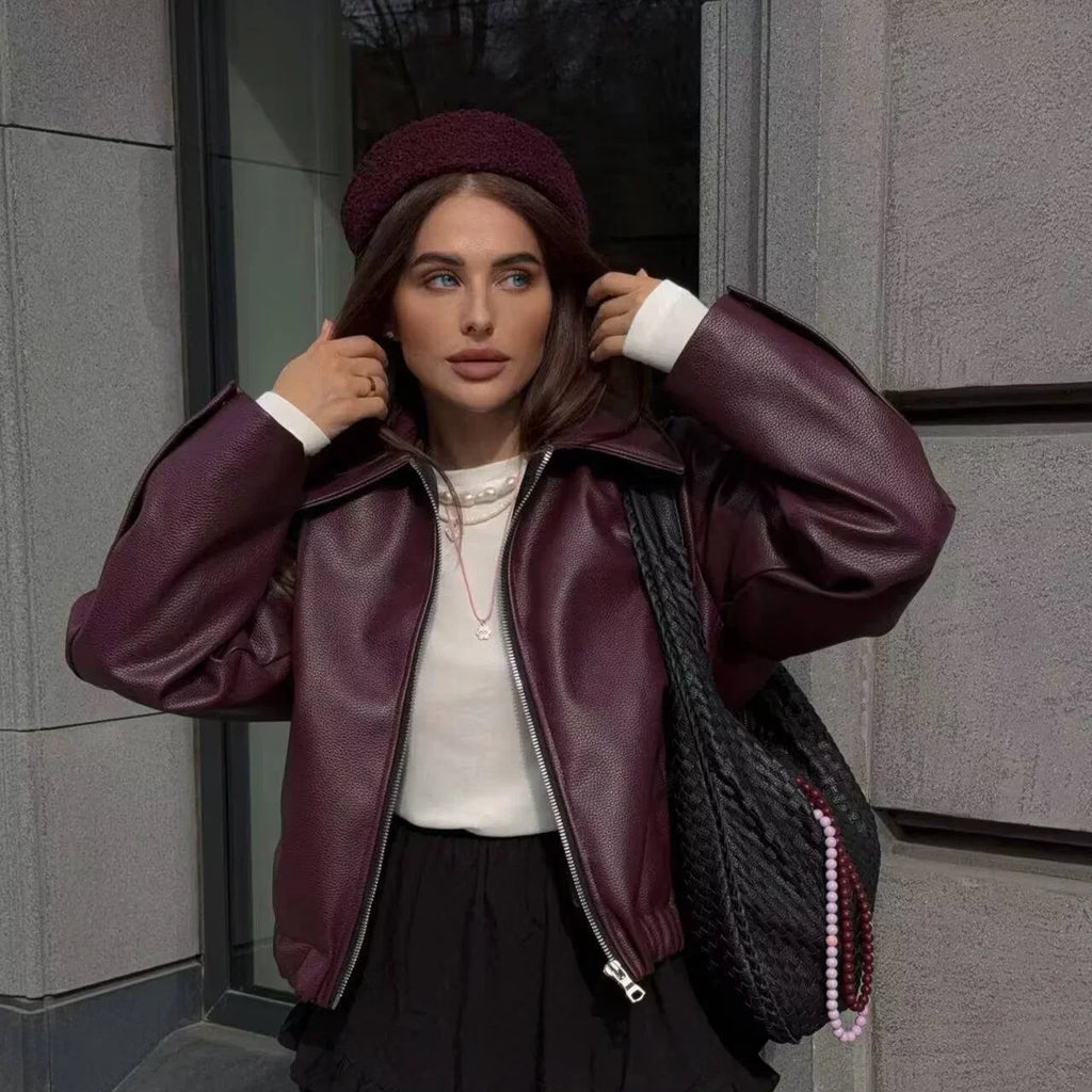 WW | Biker Fauxlederjacke