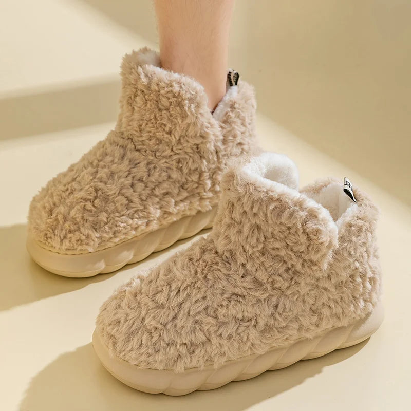 WW - Hausschuhe für Damen - Baumwolle, warm, für Herbst und Winter