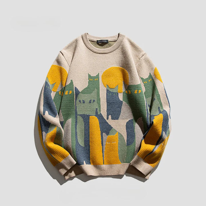 W&W Mode – Oversize Strickpullover, Lässige Passform