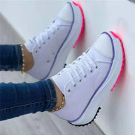 WW | Canvas Sneakers Lässige Schnürschuhe