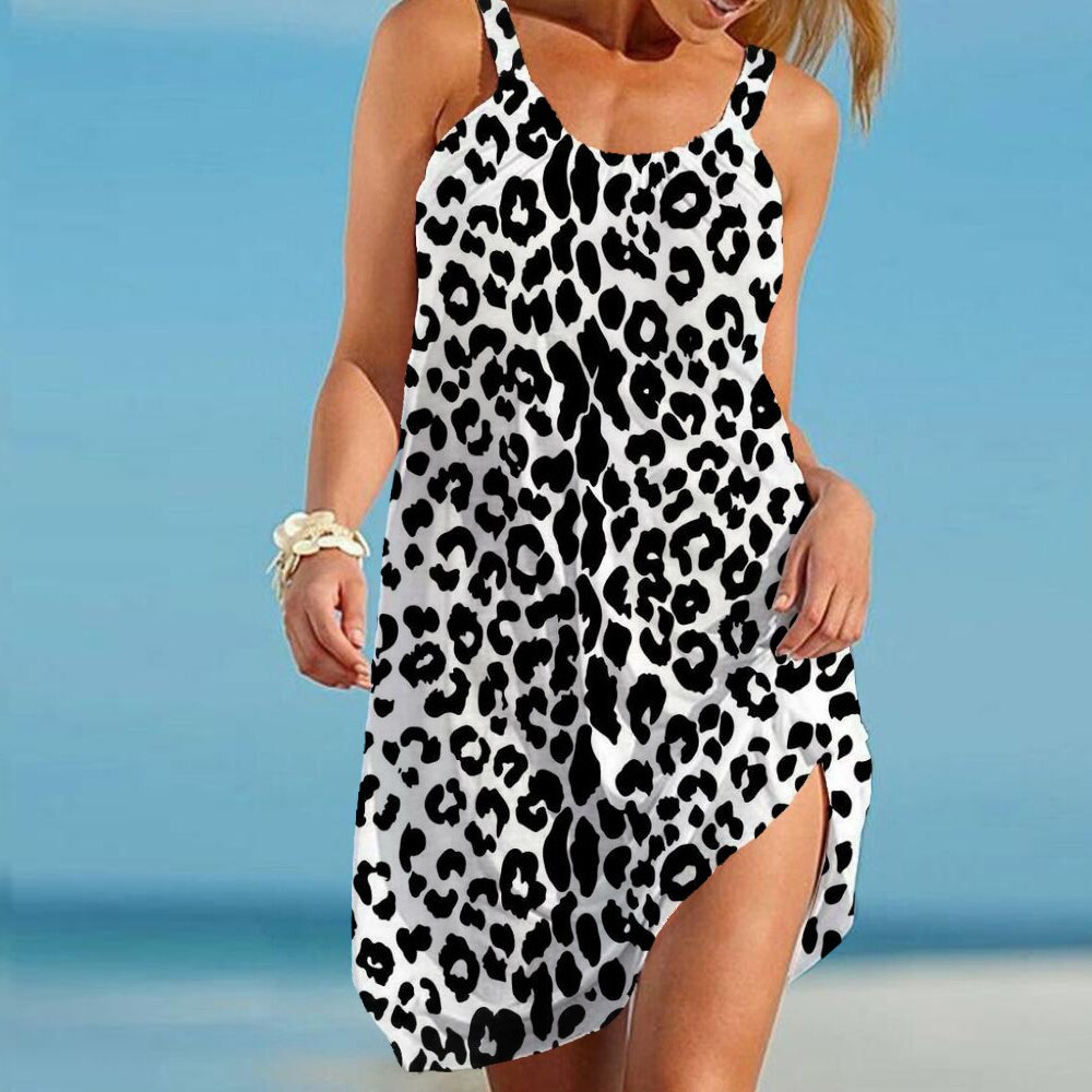 W&W Mode | Kleid Mit Wildem Leopardenmuster