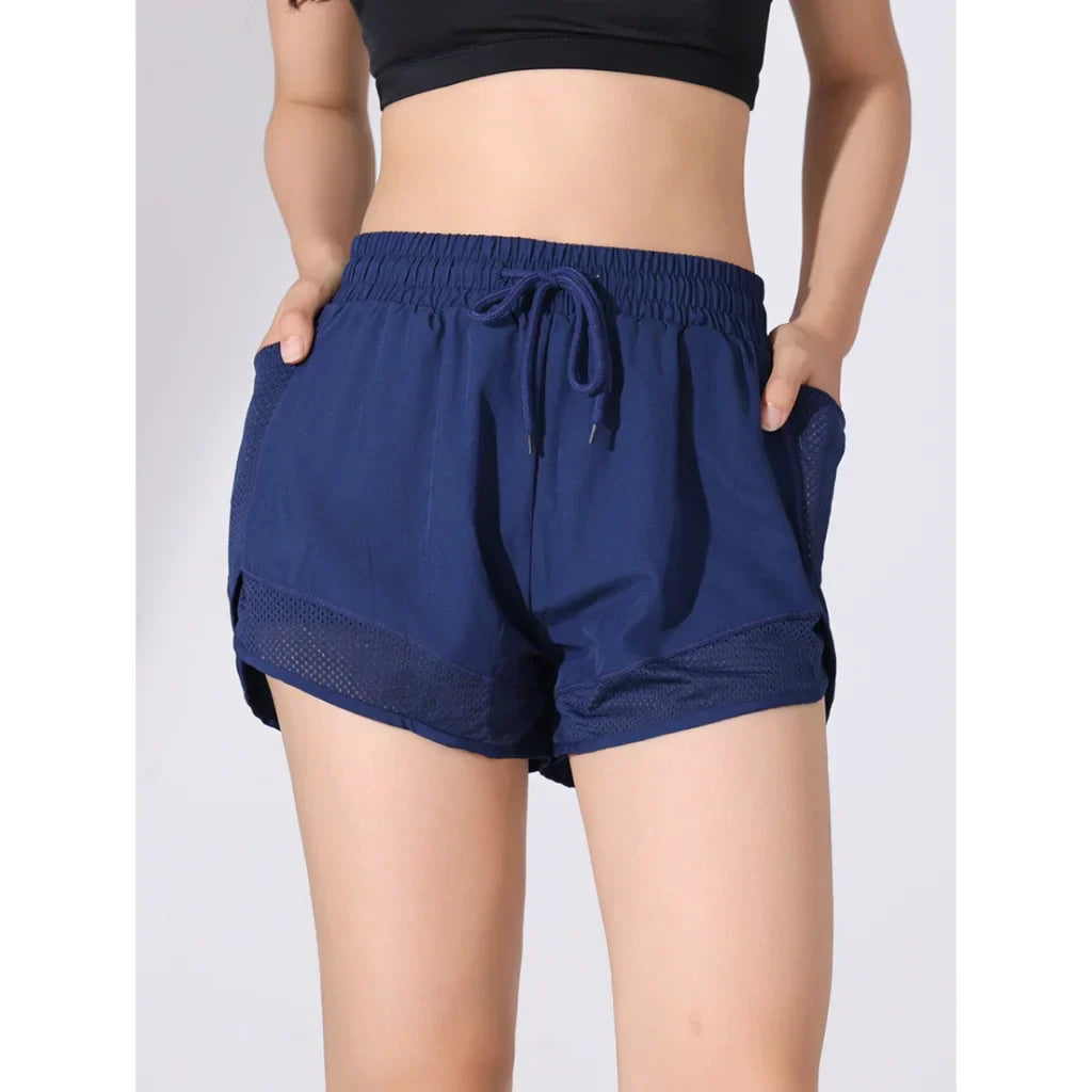 WW | Hoch Taillierte Sommer Sport Shorts Für Damen