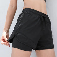 WW | Hoch Taillierte Sommer Sport Shorts Für Damen