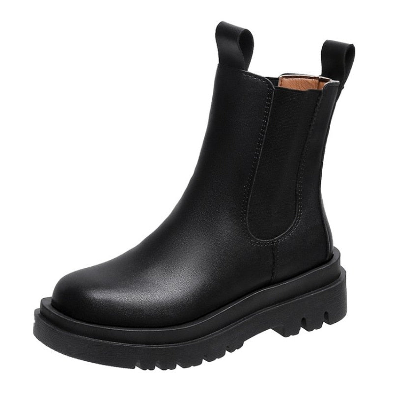 W&W Mode Damen Ritterstiefel - Kniehohe Stiefel im Retro-Stil mit robustem Absatz