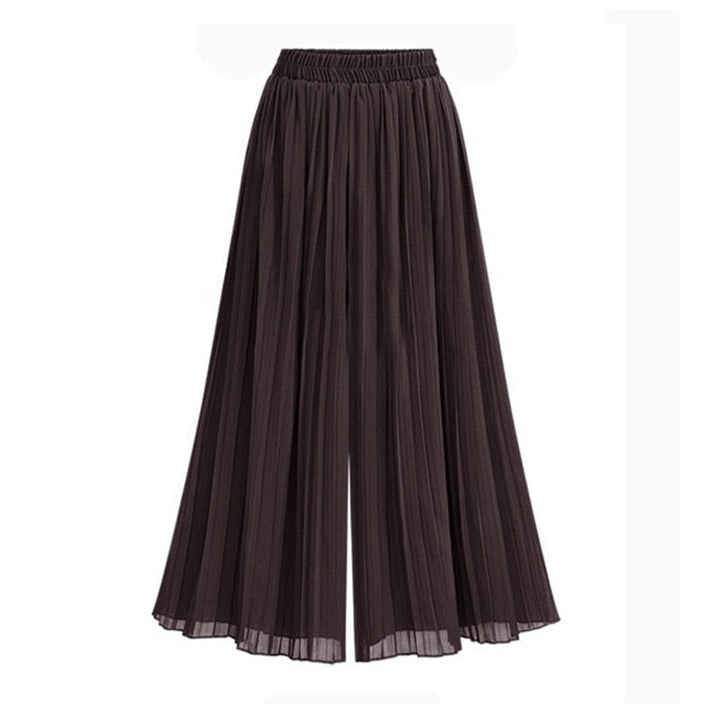 W&W Mode | Damenhose Mit Weitem Bein Und Mesh Detail