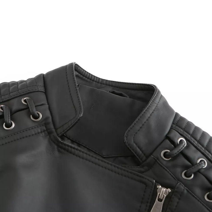 W&W Mode - Glatte Lederjacke