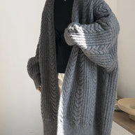 lange Damen Strickjacke für den Herbst