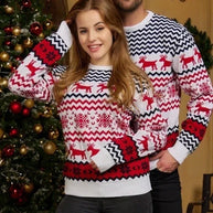 WW - Hässlicher Weihnachtspulli - Gemütlicher Strickpullover im skandinavischen Stil