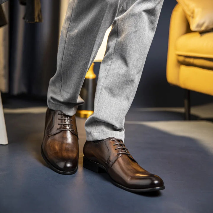 W&W Mode | Schnürschuhe Italiano Derbi Leder Anzugschuhe Herren