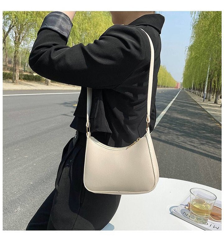 Damen Retro-Ledertasche mit praktischem Stauraum