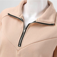 WW | Bequemes Trainingsanzug-Set Mit Langen Ärmeln Und Reißverschluss