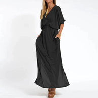 Vintage-Kleid | Mit seitlichem Schlitz in hoher Taille