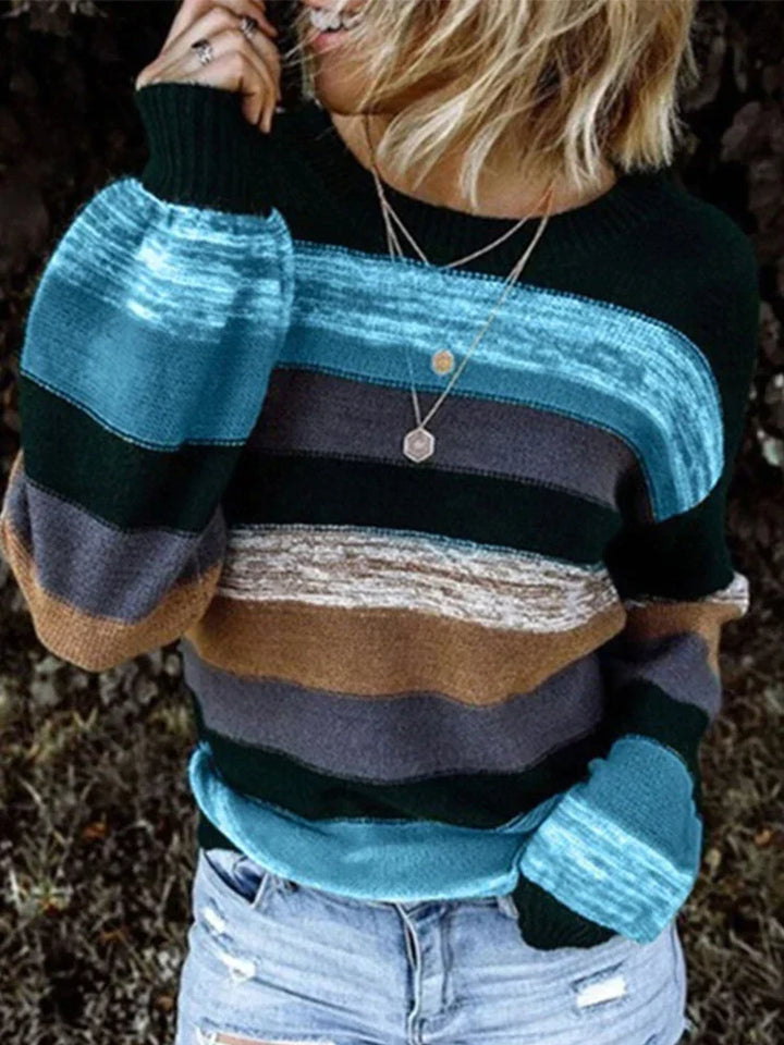 Gestreifte Strickpullover