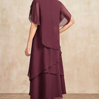 WW | Plus Size Gestuftes Midi Kleid