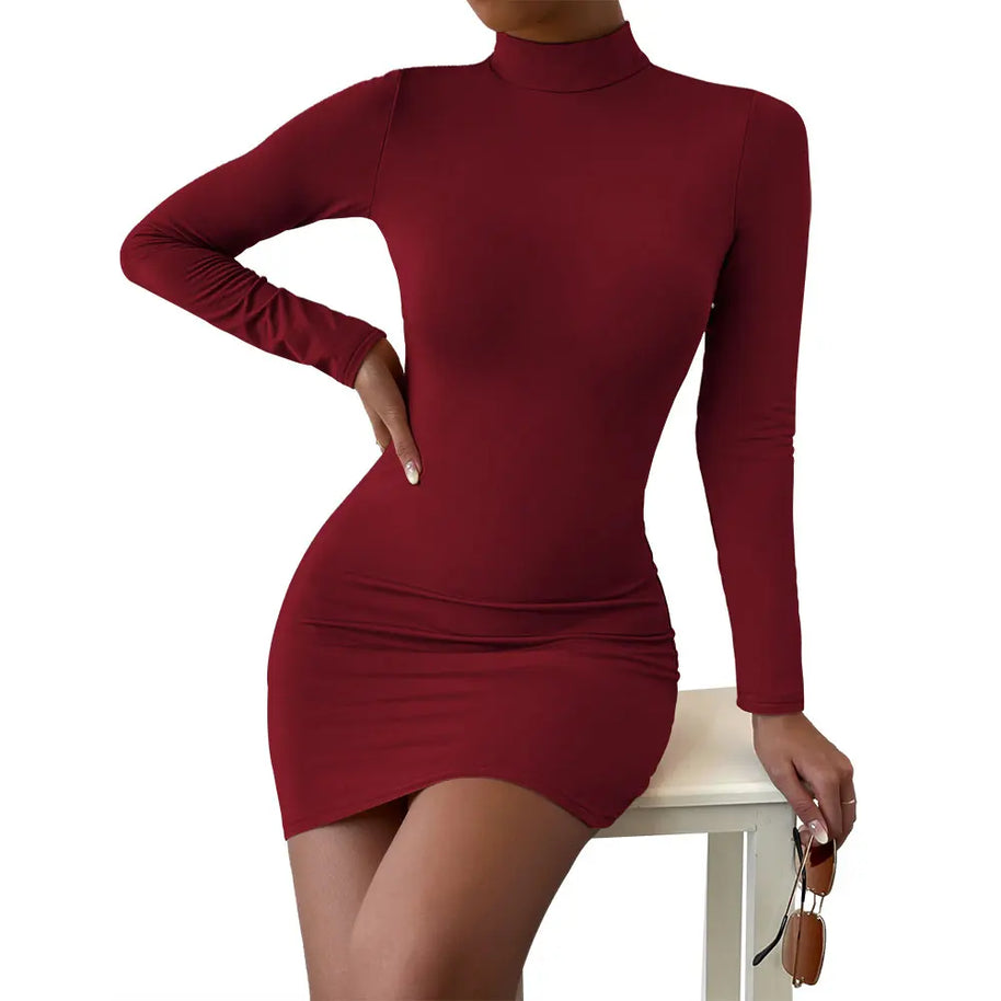 WW | Figurbetontes Minikleid Mit Langen Ärmeln