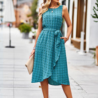WW - Midi-Kleid mit Tupfenmuster