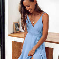 WW | Spaghetti Träger Sexy Sommerkleid
