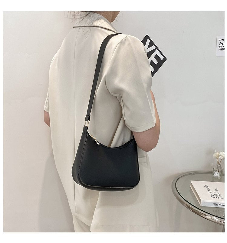 Damen Retro-Ledertasche mit praktischem Stauraum