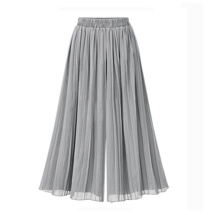 W&W Mode | Damenhose Mit Weitem Bein Und Mesh Detail