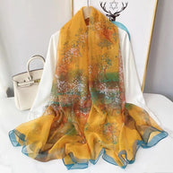 WW | Seidenschal Mit Elegantem Design Und Weicher Textur Für Kalte Tage Stil