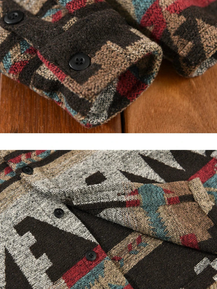 W&W Mode - Vintage Langärmelige Jacke für Herren