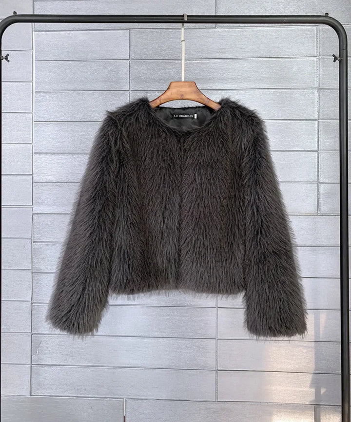 Plüschjacke aus Flausch