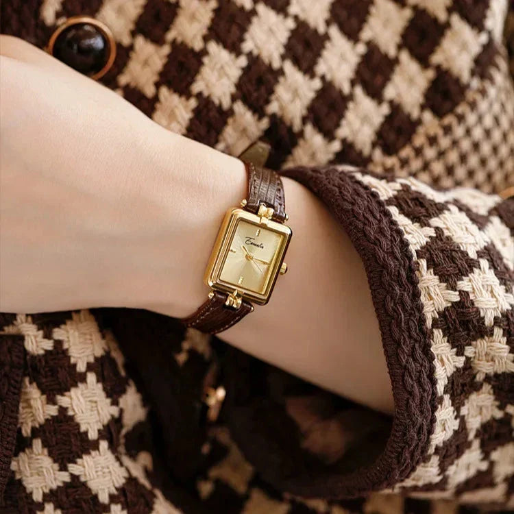 W&W Mode | Damenarmbanduhr Mit Schlankem Profil Und Luxuriösem Lederband