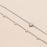 WW | Perlen Choker Herz Halskette Für Frauen