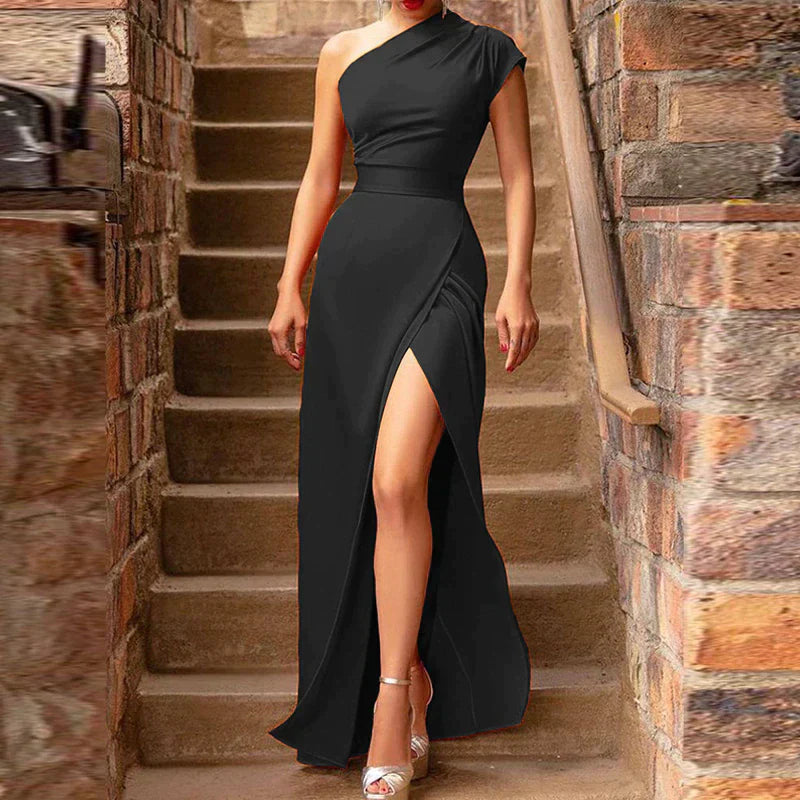 WW | Schulter Splitt Kleid Damen