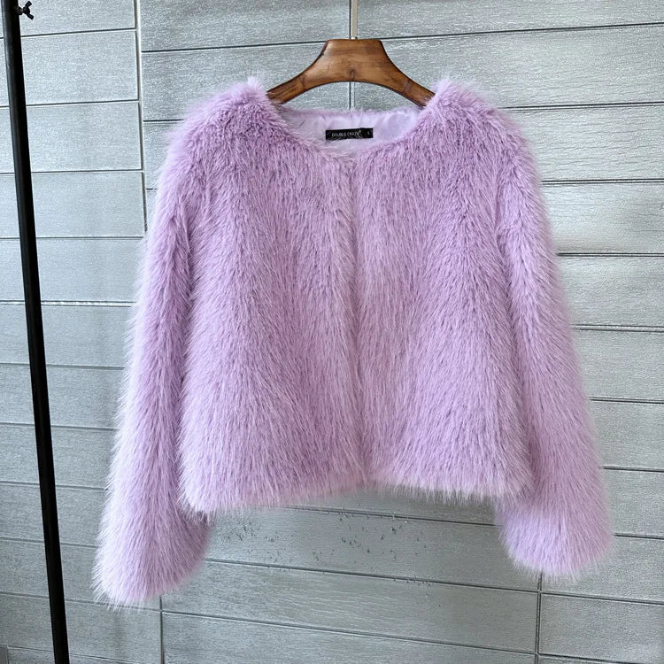 Plüschjacke aus Flausch