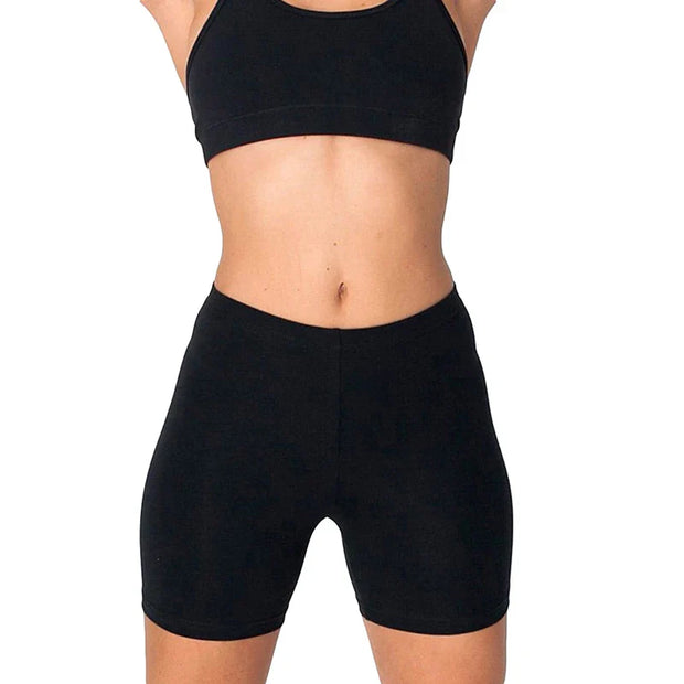 WW | High Waist Stretch Fit Fahrradshorts Atmungsaktive Slim Athleisure Unterteile